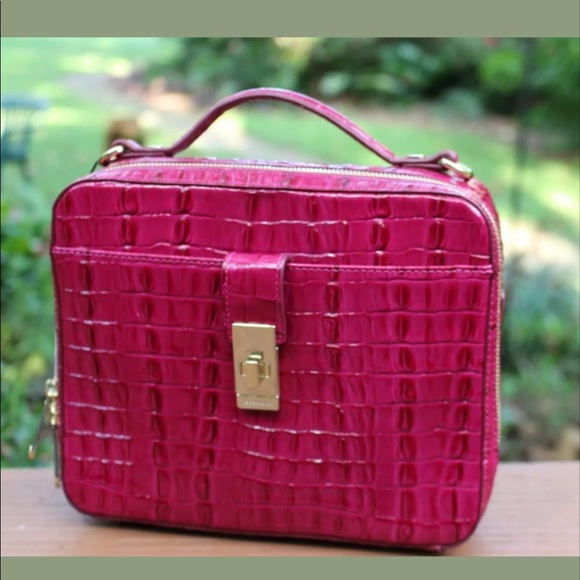 Sold NWT $265 Brahmin Evie Fuchsia La Scala Pink - Picture 2 of 8